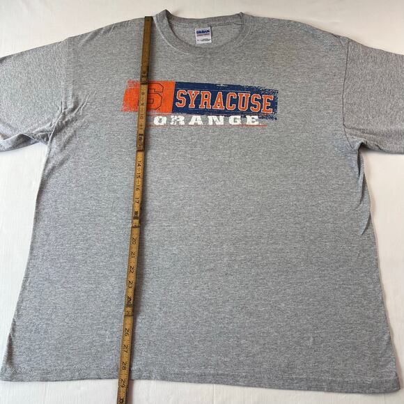 Syracuse Orange SU University gray t-shirt size XL Gildan tag Y2K - Picture 4 of 6